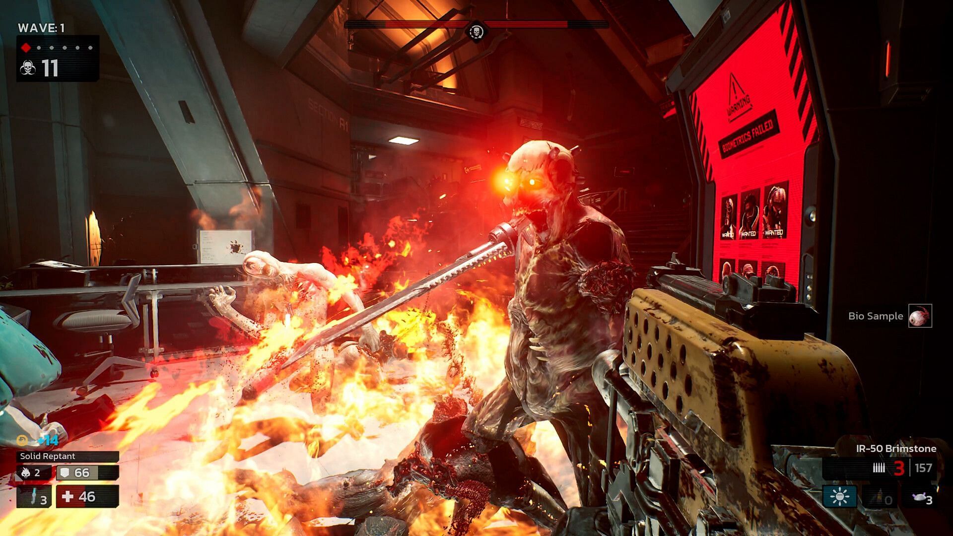 Fighting Zeds with the Brimstone SMG (Image via Tripwire Interactive)